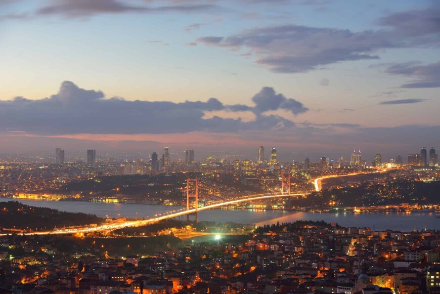 المناظر الطبيعية في اسطنبول تركيا