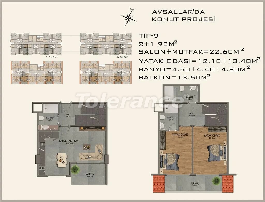 Modern apartments in  Avsallar - 22083 | Tolerance Homes