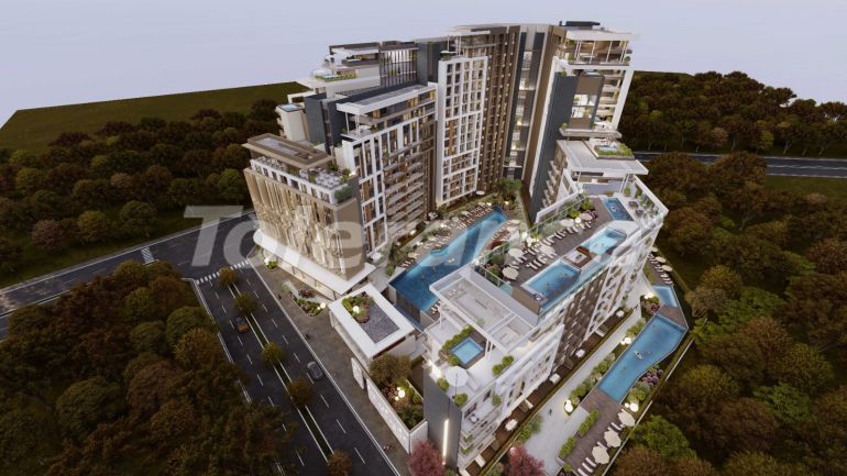 Apartment vom bauträger in Aksu, Antalya meerblick mit pool - immobilien in der Türkei kaufen - 80837