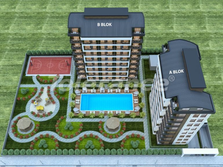 آپارتمان از سازنده که در آلتینتاش, آنتالیا منظره دریا استخر اقساط - خرید ملک در ترکیه - 105466