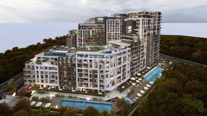 Appartement du développeur еn Altıntaş, Antalya vue sur la mer piscine versement - acheter un bien immobilier en Turquie - 80839