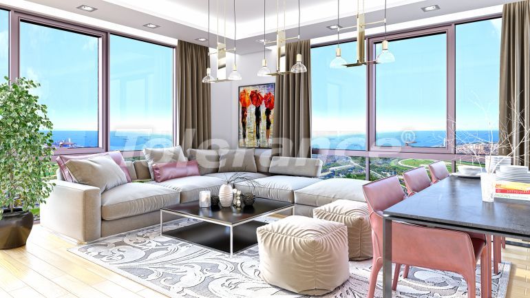 Appartement van de ontwikkelaar in Avcılar, Istanboel zeezicht zwembad afbetaling - onroerend goed kopen in Turkije - 133886