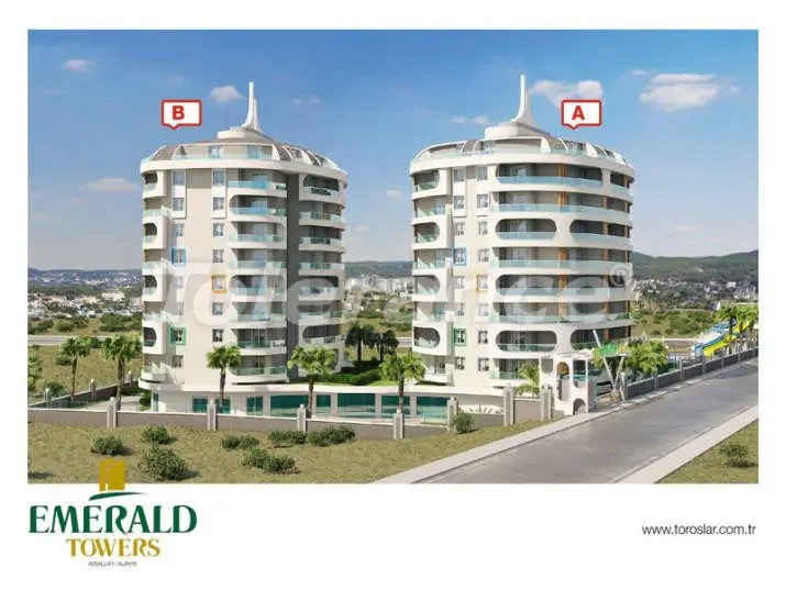 Apartment from the developer in Avsallar, Alanya sea view pool - buy realty in Turkey - 3128