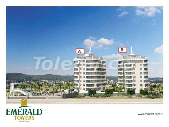Apartment from the developer in Avsallar, Alanya sea view pool - buy realty in Turkey - 3129