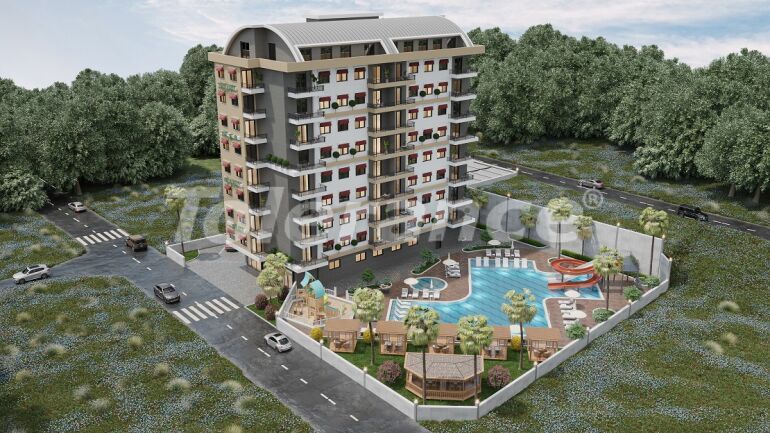Apartment from the developer in Avsallar, Alanya with sea view with pool - buy realty in Turkey - 58937