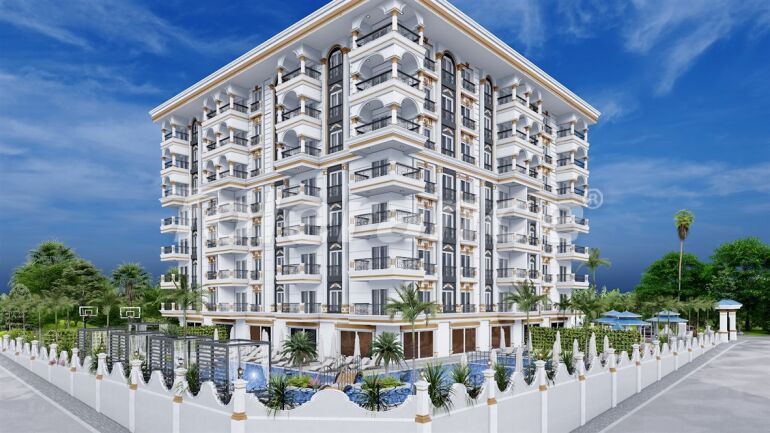 Apartment from the developer in Avsallar, Alanya with sea view with pool - buy realty in Turkey - 60636