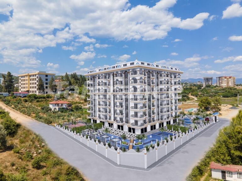 آپارتمان از سازنده که در آوسالار, آلانیا منظره دریا استخر - خرید ملک در ترکیه - 60646