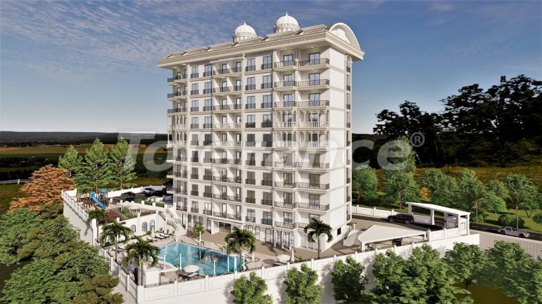 Apartment from the developer in Avsallar, Alanya with sea view with installment - buy realty in Turkey - 60874