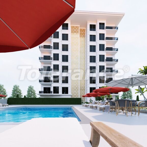 Appartement van de ontwikkelaar in Avsallar, Alanya zeezicht zwembad afbetaling - onroerend goed kopen in Turkije - 62953