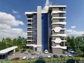 Apartment in Avsallar, Alanya with sea view with pool with installment - buy realty in Turkey - 34524