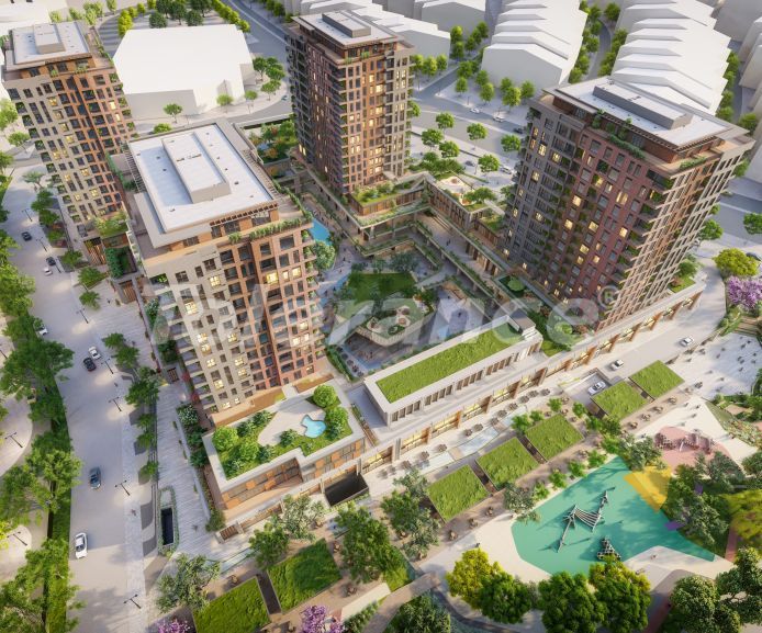 آپارتمان از سازنده که در باهچه لی اولر, استانبول استخر - خرید ملک در ترکیه - 82431