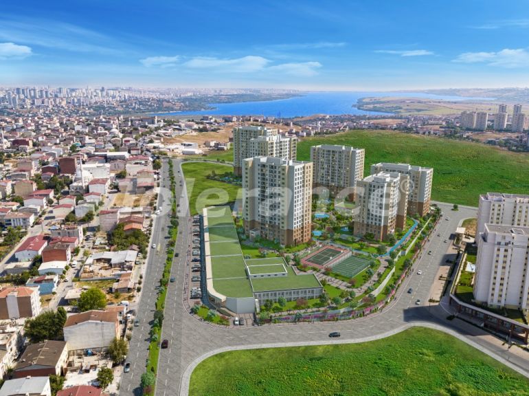 Apartment vom entwickler in Bahçeşehir, Istanbul meeresblick pool - immobilien in der Türkei kaufen - 133751