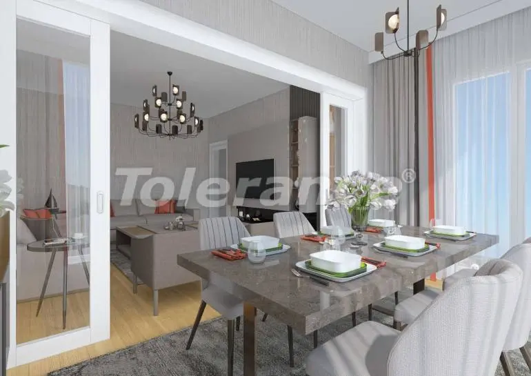 Apartment in Bahçeşehir, İstanbul with pool with installment - buy realty in Turkey - 36156
