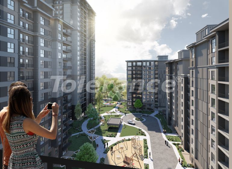 شقق من المتعهد في:في باهتشي شهير اسطنبول مسبح تقسيط - شراء عقار في تركيا - 96298