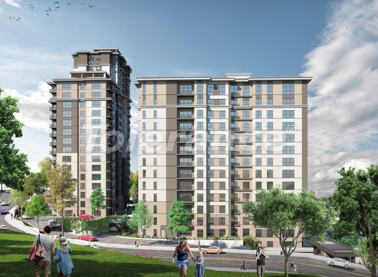 شقق من المتعهد في:في باهتشي شهير اسطنبول مسبح تقسيط - شراء عقار في تركيا - 96303