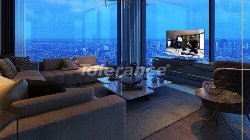 شقق في:في باهتشي شهير اسطنبول مسبح - شراء عقار في تركيا - 23539