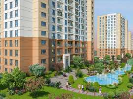 Appartement van de ontwikkelaar in Bahçeşehir, Istanboel zeezicht zwembad - onroerend goed kopen in Turkije - 133749