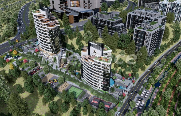 آپارتمان از سازنده که در باشاک‌شهر, استانبول استخر اقساط - خرید ملک در ترکیه - 133114