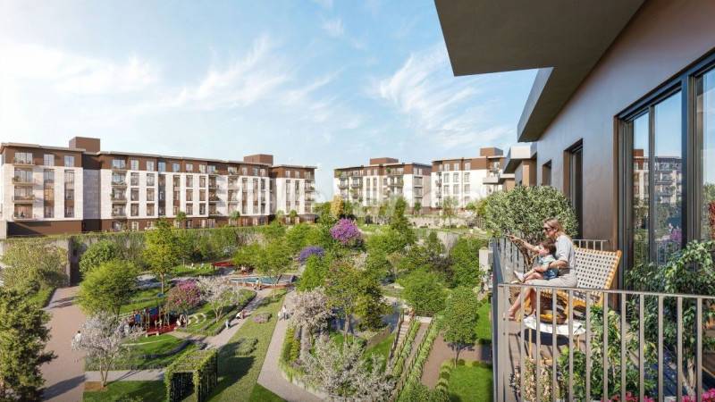 Apartment vom entwickler in Başakşehir, Istanbul pool ratenzahlung - immobilien in der Türkei kaufen - 133038