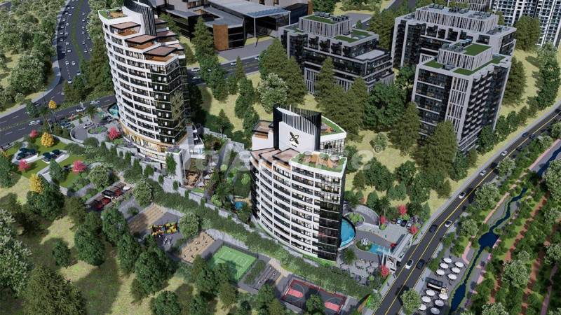 Apartment vom entwickler in Başakşehir, Istanbul pool ratenzahlung - immobilien in der Türkei kaufen - 133114