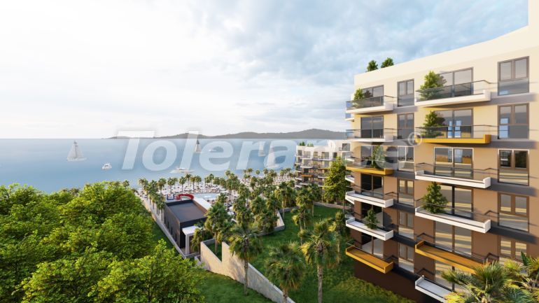 آپارتمان از سازنده که در بودروم منظره دریا استخر اقساط - خرید ملک در ترکیه - 107890