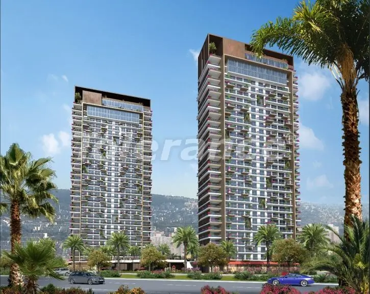 آپارتمان از سازنده که در بورنووا, ازمیر منظره دریا استخر - خرید ملک در ترکیه - 18022