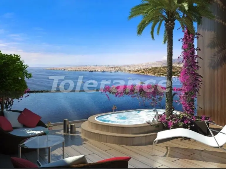 آپارتمان از سازنده که در بورنووا, ازمیر منظره دریا استخر - خرید ملک در ترکیه - 18029