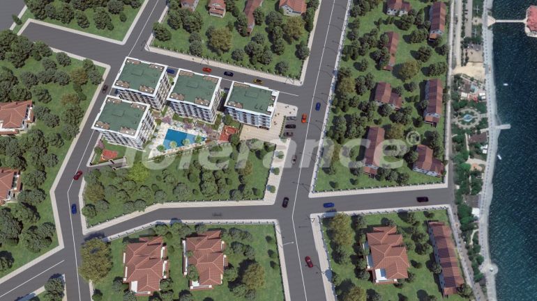 Appartement van de ontwikkelaar in Büyükçekmece, Istanboel zeezicht zwembad afbetaling - onroerend goed kopen in Turkije - 129494