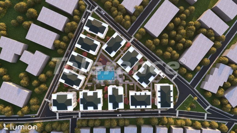 آپارتمان از سازنده که در بویوک‌چکمجه, استانبول منظره دریا استخر اقساط - خرید ملک در ترکیه - 129889