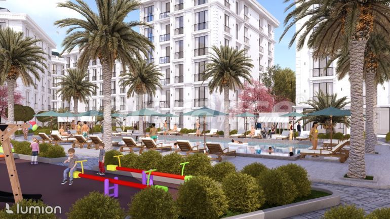 آپارتمان از سازنده که در بویوک‌چکمجه, استانبول منظره دریا استخر اقساط - خرید ملک در ترکیه - 129895