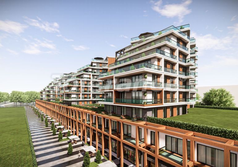 شقق من المتعهد في:في بويوك تشكمجة, اسطنبول اطلالة على البحر مسبح تقسيط - شراء عقار في تركيا - 129990