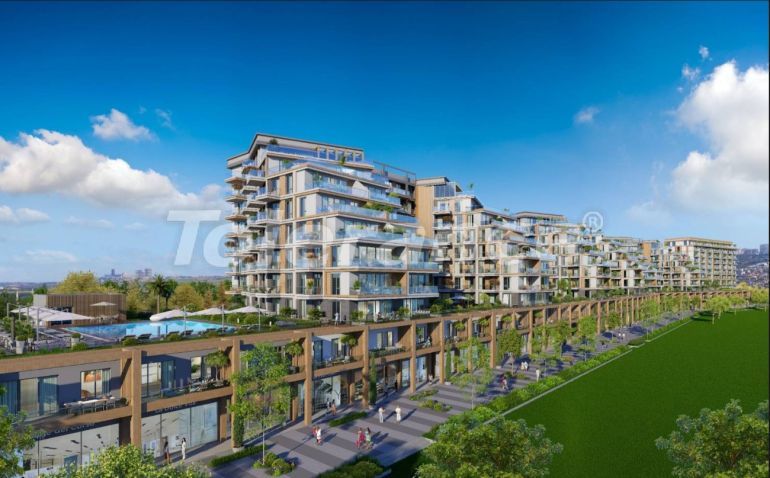 شقق من المتعهد في:في بويوك تشكمجة, اسطنبول اطلالة على البحر مسبح تقسيط - شراء عقار في تركيا - 130014