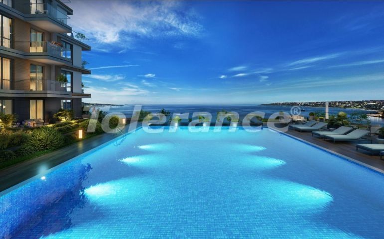 شقق من المتعهد في:في بويوك تشكمجة, اسطنبول اطلالة على البحر مسبح تقسيط - شراء عقار في تركيا - 130015