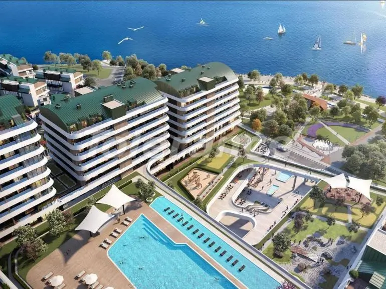 شقق في:في بويوك تشكمجة, اسطنبول اطلالة على البحر مسبح تقسيط - شراء عقار في تركيا - 19103