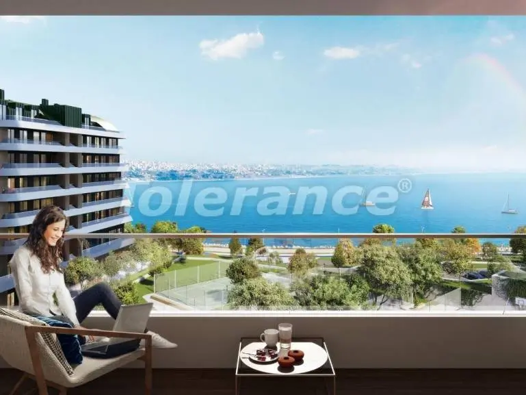 شقق في:في بويوك تشكمجة, اسطنبول اطلالة على البحر مسبح تقسيط - شراء عقار في تركيا - 19113