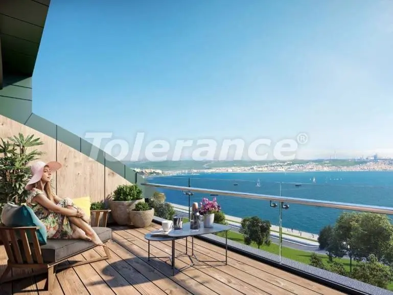 شقق في:في بويوك تشكمجة, اسطنبول اطلالة على البحر مسبح تقسيط - شراء عقار في تركيا - 19116