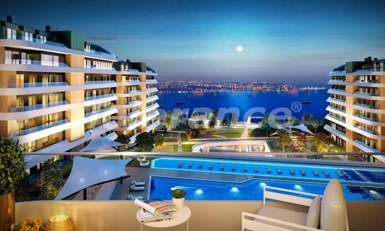 شقق في:في بويوك تشكمجة, اسطنبول اطلالة على البحر مسبح تقسيط - شراء عقار في تركيا - 36733