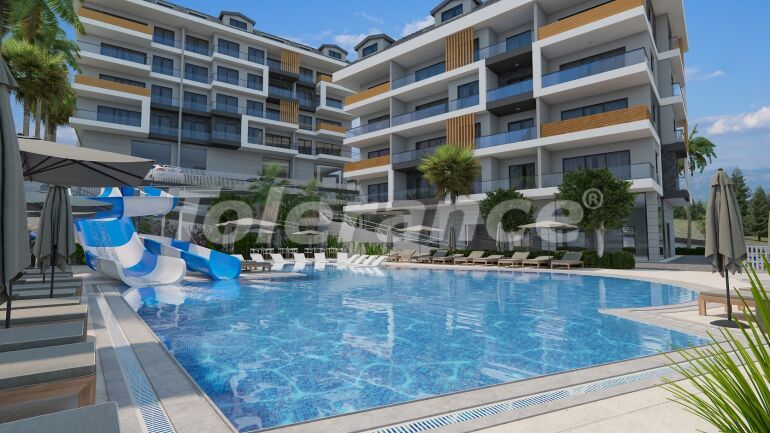Apartment in Cikcilli, Alanya mit pool - immobilien in der Türkei kaufen - 60231