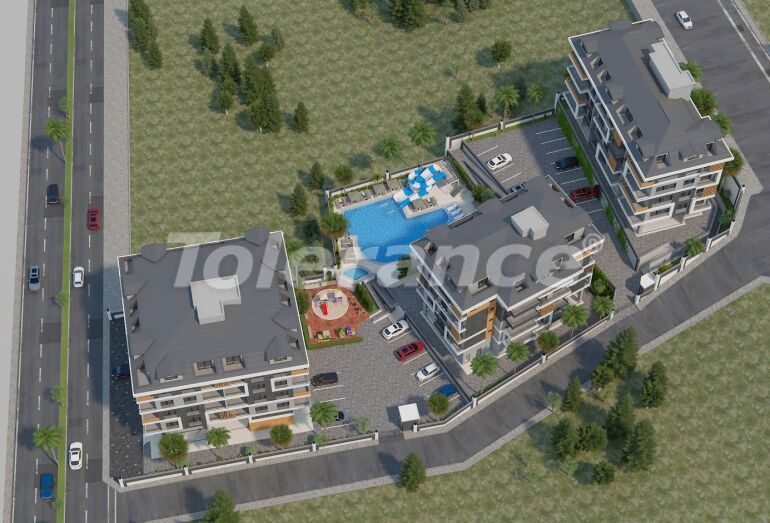 Apartment in Cikcilli, Alanya mit pool - immobilien in der Türkei kaufen - 60236