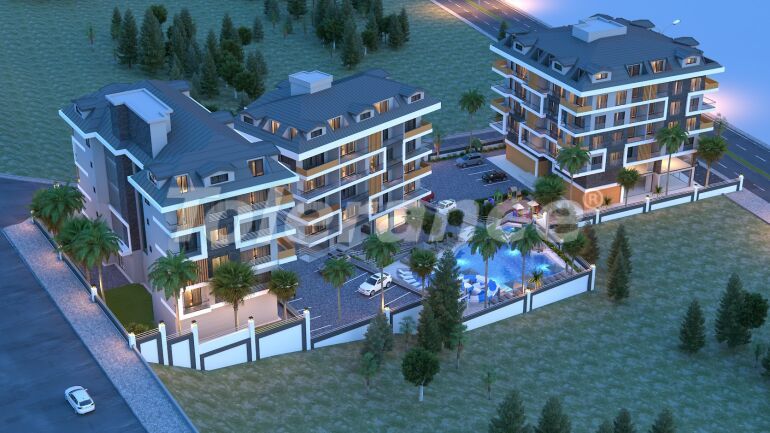 Apartment in Cikcilli, Alanya mit pool - immobilien in der Türkei kaufen - 60237