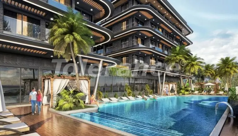 Appartement van de ontwikkelaar in Alanya Centrum, Alanya zwembad - onroerend goed kopen in Turkije - 39759
