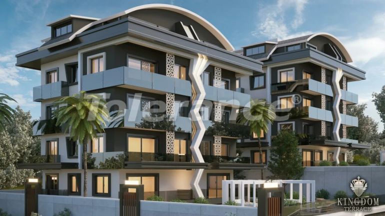 آپارتمان از سازنده که در مرکز آلانیا, آلانیا منظره دریا استخر - خرید ملک در ترکیه - 40839