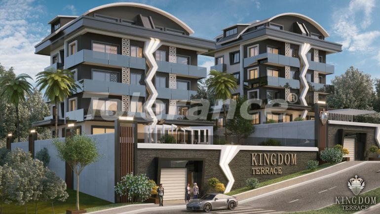 آپارتمان از سازنده که در مرکز آلانیا, آلانیا منظره دریا استخر - خرید ملک در ترکیه - 40842