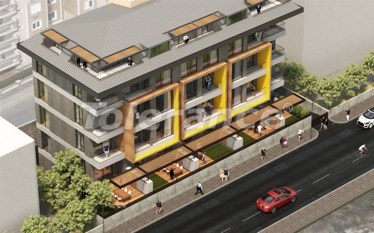آپارتمان از سازنده که در مرکز آلانیا, آلانیا استخر - خرید ملک در ترکیه - 49995