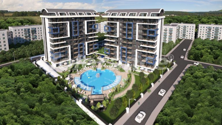 Appartement van de ontwikkelaar in Alanya Centrum, Alanya zwembad - onroerend goed kopen in Turkije - 51162