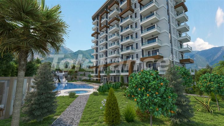 Apartment vom entwickler in Demirtaş, Alanya meeresblick pool - immobilien in der Türkei kaufen - 48604