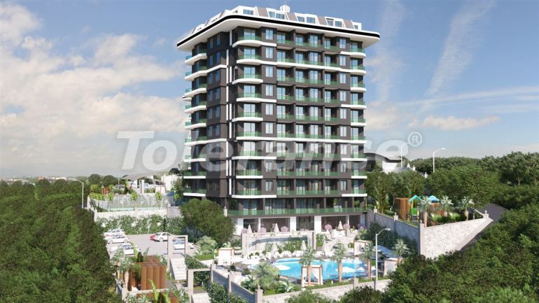 Appartement van de ontwikkelaar in Demirtaş, Alanya zeezicht zwembad afbetaling - onroerend goed kopen in Turkije - 50336