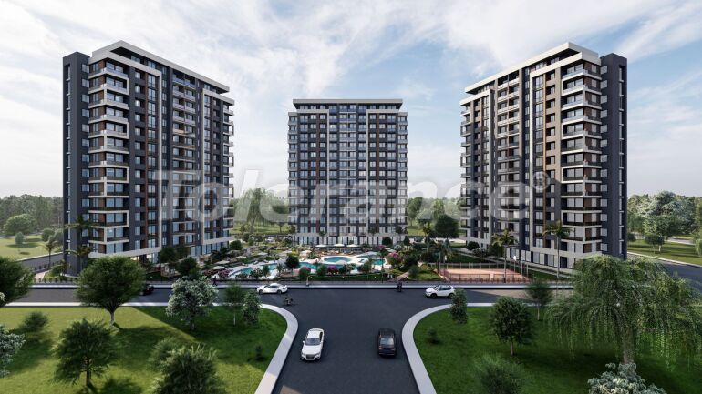 Apartment vom entwickler in Erdemli, Mersin meeresblick pool ratenzahlung - immobilien in der Türkei kaufen - 58444
