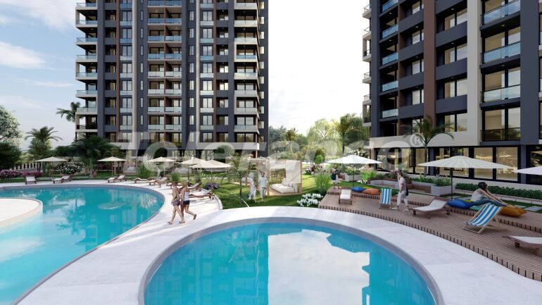Appartement van de ontwikkelaar in Erdemli, Mersin zeezicht zwembad - 58445 Appartement van de ontwikkelaar in Erdemli, Mersin zeezicht zwembad - onroerend goed kopen in Turkije - 58445