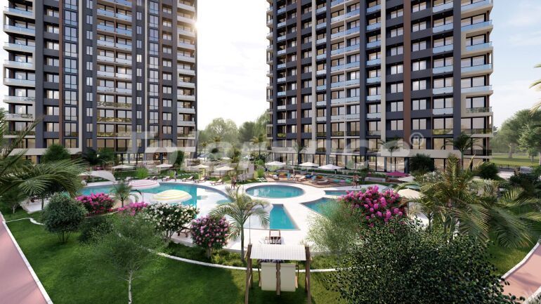 Appartement van de ontwikkelaar in Erdemli, Mersin zeezicht zwembad - 58447 Appartement van de ontwikkelaar in Erdemli, Mersin zeezicht zwembad - onroerend goed kopen in Turkije - 58447